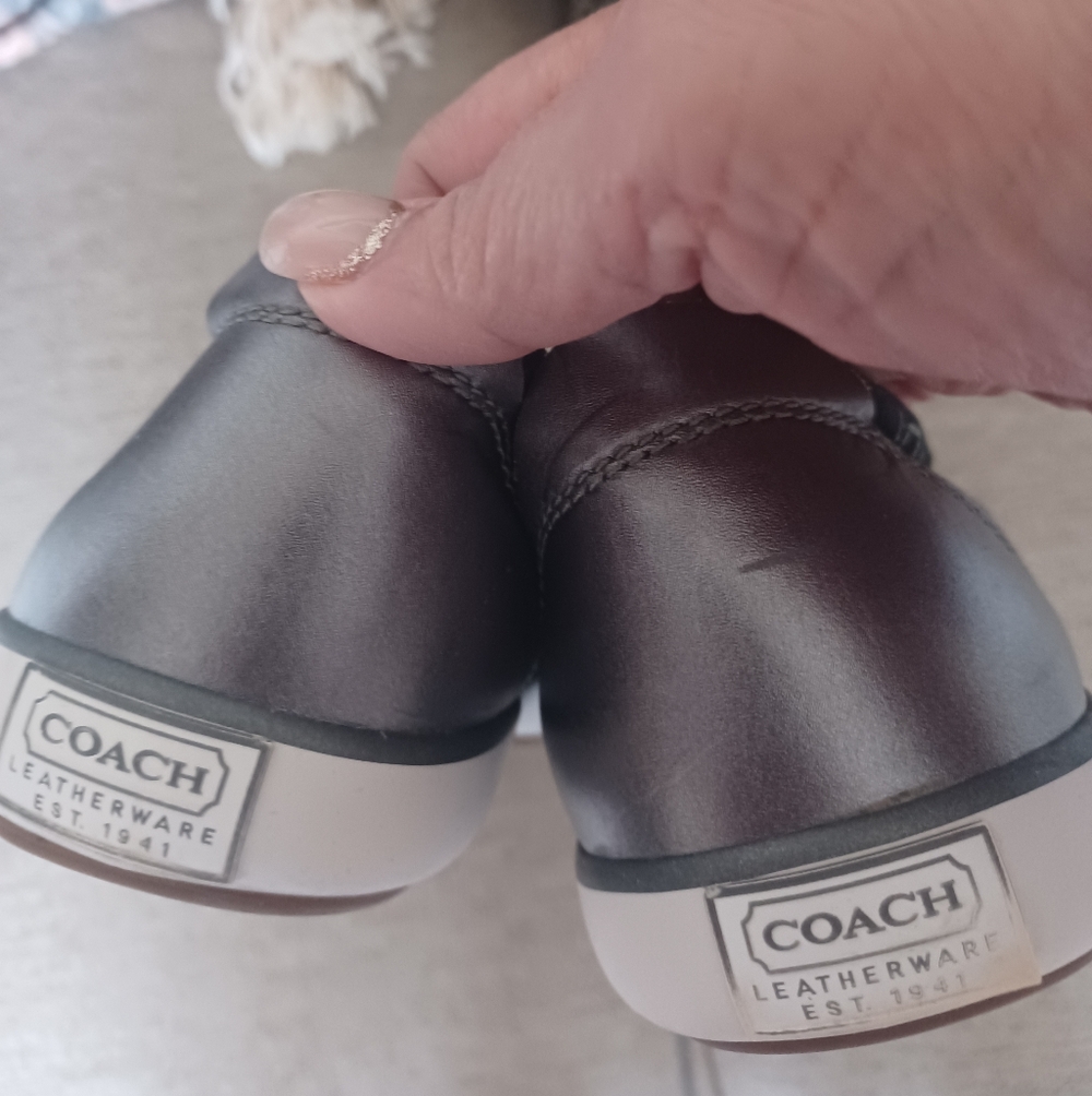 Coach Black And Silver Bandana-Print Low Top Sneakers - Picture 4 of 8